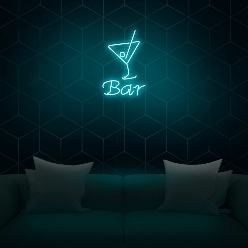 Bar sky neon visuals