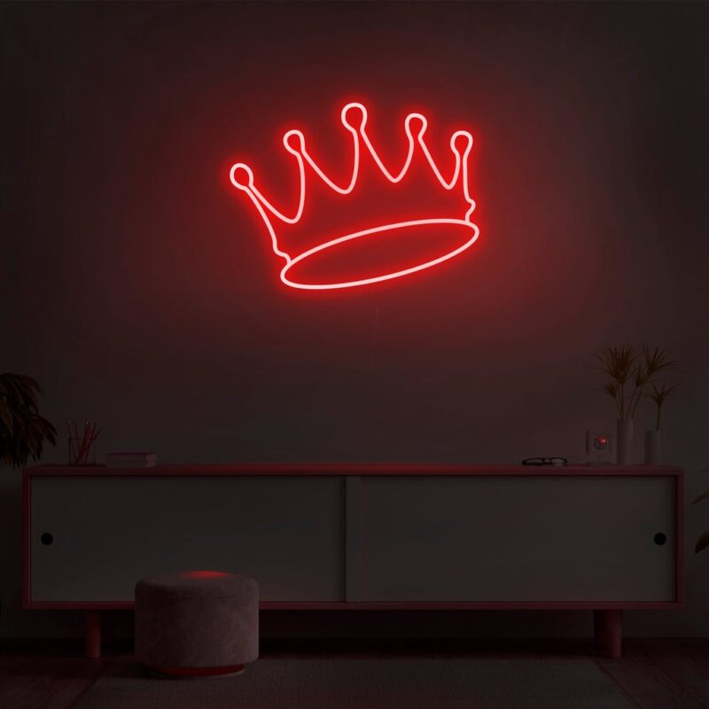 crown neon sign