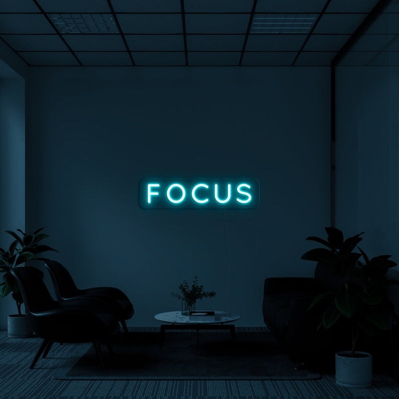 custom focus neon sign by neon visuals