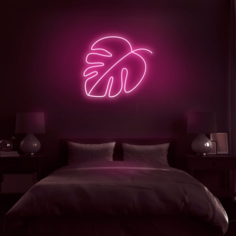 Palm pink neon visuals