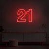 Number 21 Neon Sign - Image 6