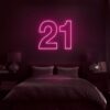 Number 21 Neon Sign - Image 2