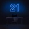 Number 21 Neon Sign - Image 5