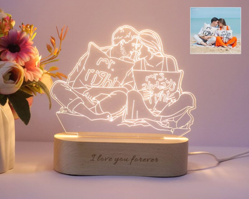 Custom 3D Photo Lamp Custom Photo Lamp Custom Photo Night Light Wedding Gift Anniversary Gift